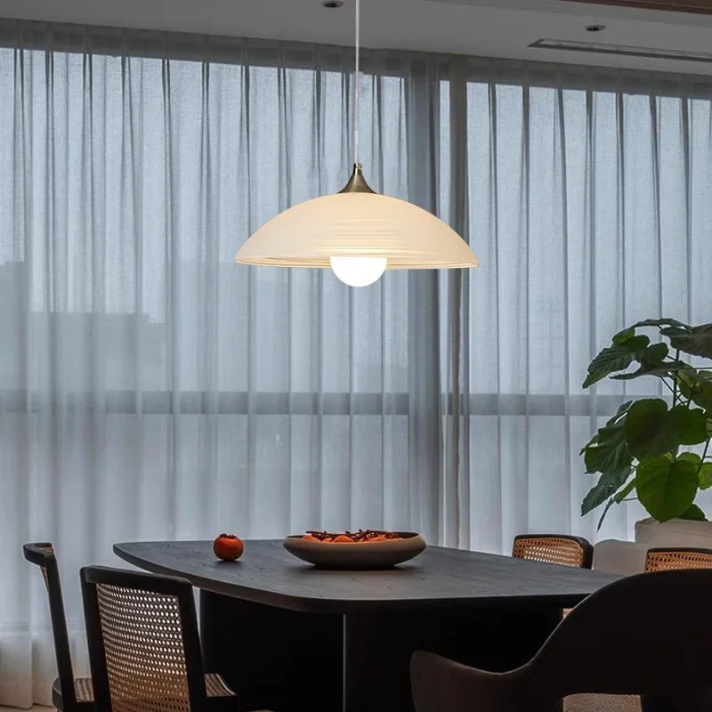 Modern Restaurant Chandelier Simple Designer Creative Glass Flying Saucer Japanese Style Home Dining room Table Bar Pendant
Modern Restaurant Chandelier Simple Designer Creative Glass Flying Saucer Japanese Style Home Dining room Table Bar Pendant