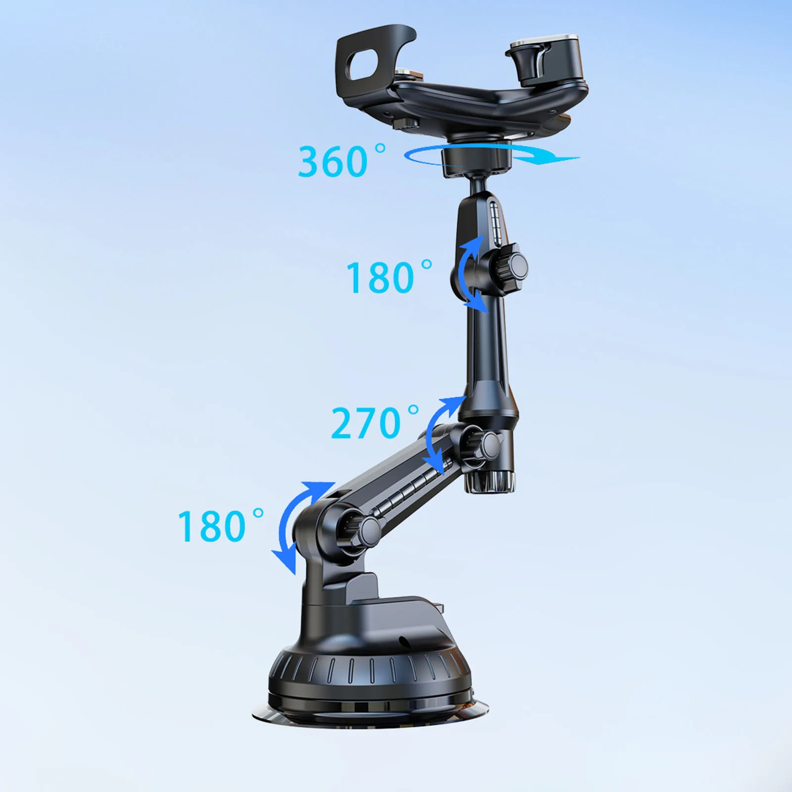 Suction Cup Car Phone Holder with Adjustable Arm & 360 Rotation Dashboard Windshield Cellphone Stand Truck Cradle for Smartphone
Suction Cup Car Phone Holder with Adjustable Arm & 360 Rotation Dashboard Windshield Cellphone Stand Truck Cradle for Smartphone