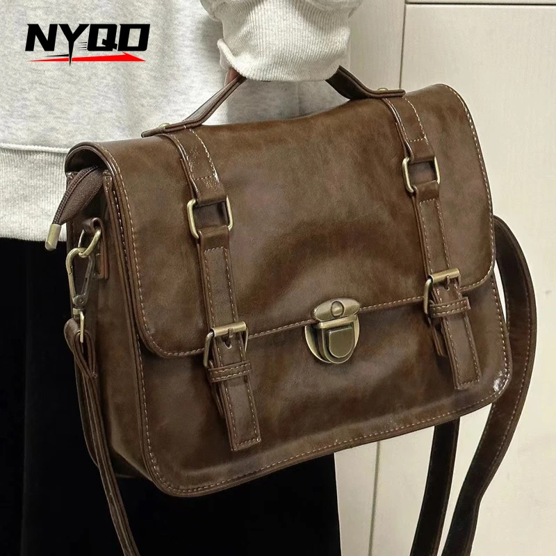 Women Trendy Y2k Fashion Handbags Student Schoolbag Ladies Vintage Buckle Messenger Bag Fashion Commuter Briefcase Backpack
Women Trendy Y2k Fashion Handbags Student Schoolbag Ladies Vintage Buckle Messenger Bag Fashion Commuter Briefcase Backpack