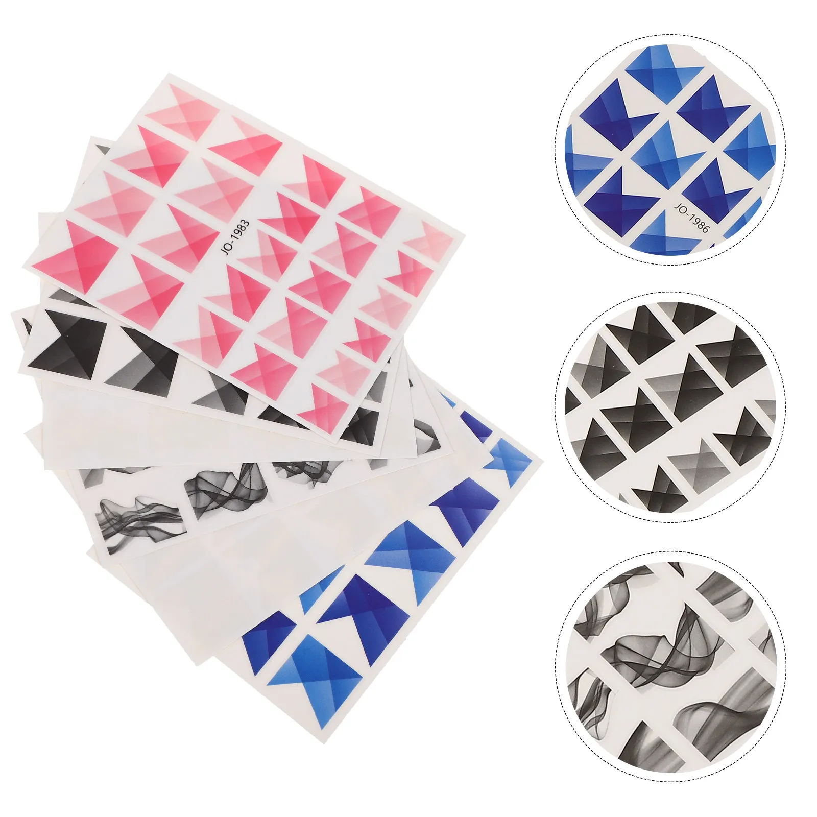 6 Sheets Square Nail Stickers Manicure Wraps PP DIY Art Decal Decoration Decals for Natural Fingernails Fake Salons
6 Sheets Square Nail Stickers Manicure Wraps PP DIY Art Decal Decoration Decals for Natural Fingernails Fake Salons