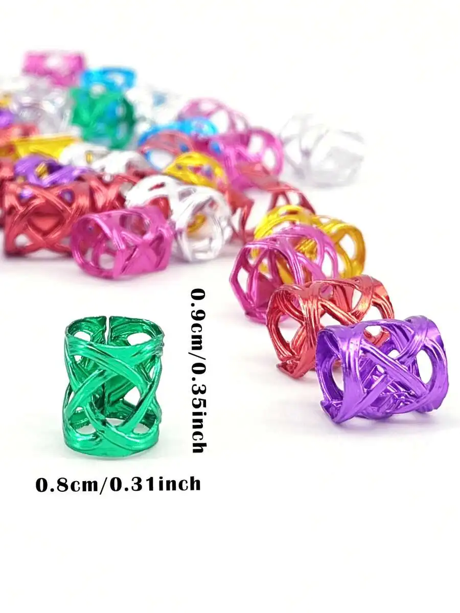 100pcs Multi-Color Hair Beads For Braids Dreadlocks Adjustable Metal Rings
100pcs Multi-Color Hair Beads For Braids Dreadlocks Adjustable Metal Rings