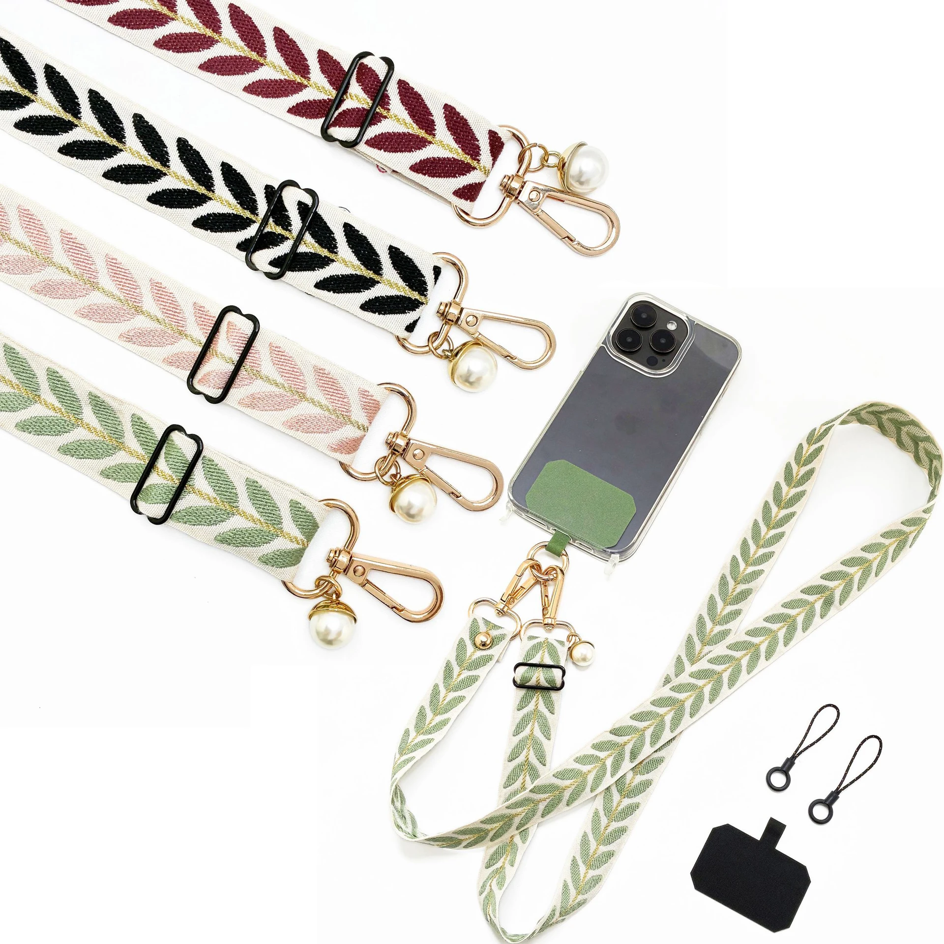 New Adjustable Leaf Pearl Phone Lanyard Multi Functional Single Shoulder Crossbody Phone Rope Free Hands Phone Case Universal
New Adjustable Leaf Pearl Phone Lanyard Multi Functional Single Shoulder Crossbody Phone Rope Free Hands Phone Case Universal