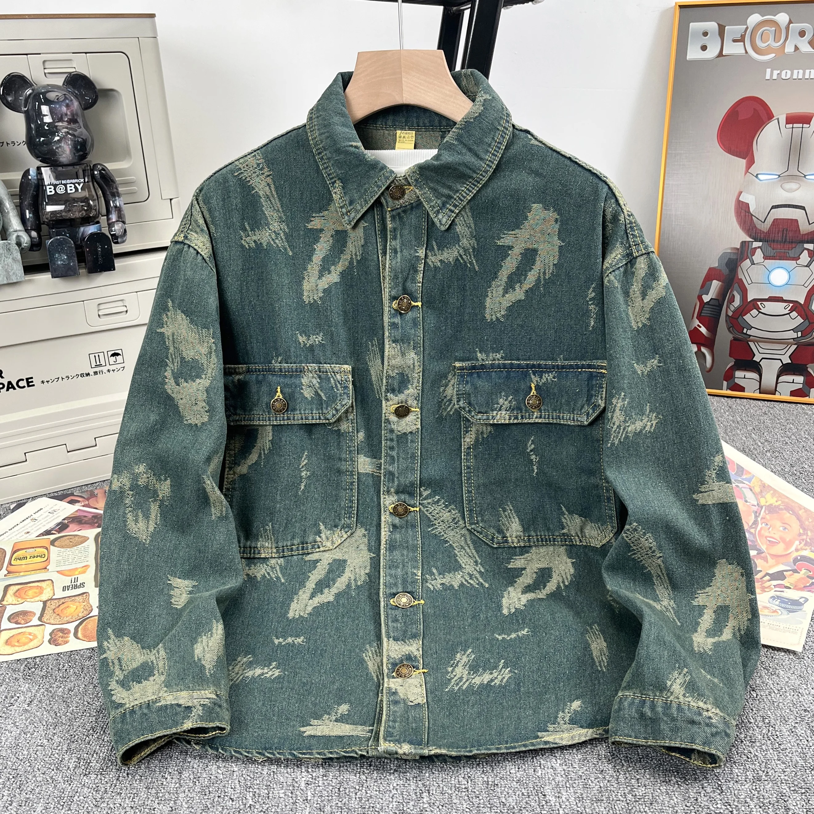 Men Casual Denim Jeans 2024 New Arrival Top Fashion Single Breasted Cotton Solid Turn-down Collar Short Bomber Jacket
Men Casual Denim Jeans 2024 New Arrival Top Fashion Single Breasted Cotton Solid Turn-down Collar Short Bomber Jacket