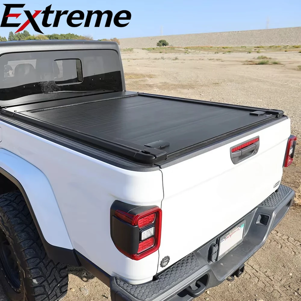 Electric Manual Retractable Roll-Up Waterproof Locking Soft Aluminum Alloy Tonneau Cover Jeep Gladiator Pickup Truck Rubicon
Electric Manual Retractable Roll-Up Waterproof Locking Soft Aluminum Alloy Tonneau Cover Jeep Gladiator Pickup Truck Rubicon