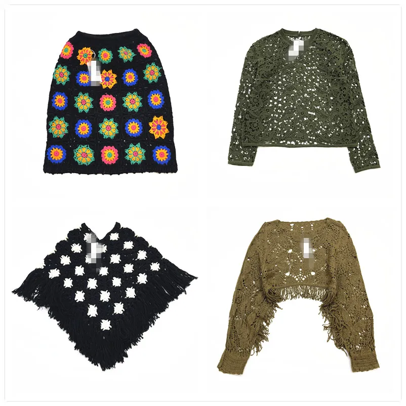 Retro Handmade Embroidered Double Layer Hollow out Pure Color Luxury Floral Mixed Knit Sweater Long Sve round Ne ort S...
Retro Handmade Embroidered Double Layer Hollow out Pure Color Luxury Floral Mixed Knit Sweater Long Sve round Ne ort S...