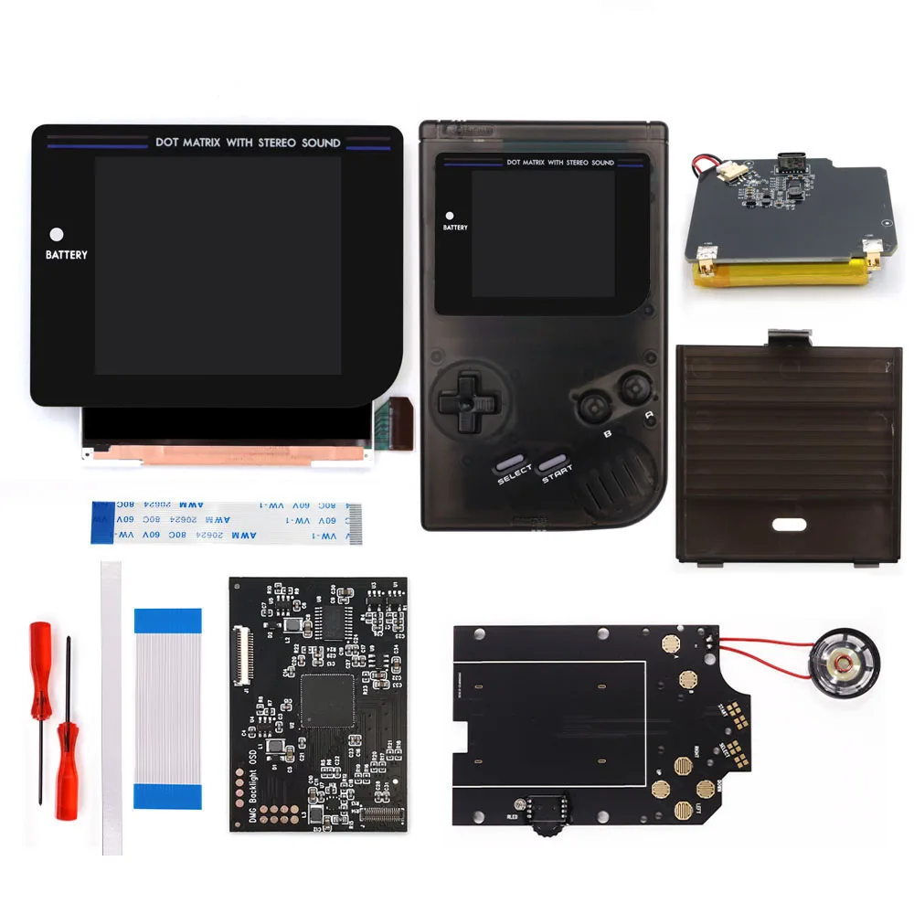 3.1inches Gameboy GB high brightness IPS LCD Laminated Screen Black Lens Kits,W/Housing Shell and Rechargeable set No Soldering
3.1inches Gameboy GB high brightness IPS LCD Laminated Screen Black Lens Kits,W/Housing Shell and Rechargeable set No Soldering