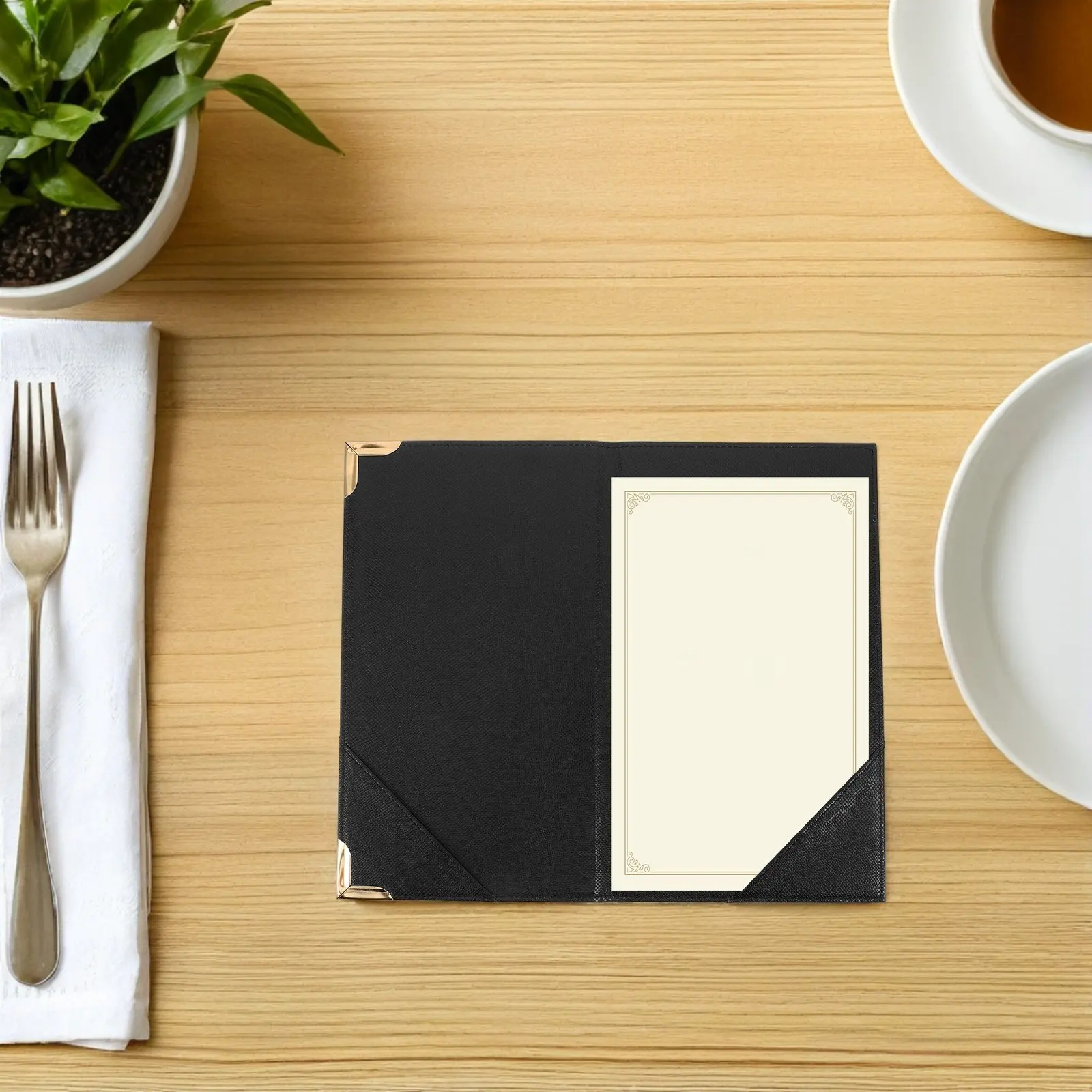 Sturdy Commercial Menu Binder Organizer for Restaurants Cafes Hotels Holds Multiple Pages Prevents Curling Receipt Clipboard
Sturdy Commercial Menu Binder Organizer for Restaurants Cafes Hotels Holds Multiple Pages Prevents Curling Receipt Clipboard