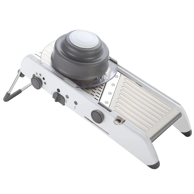 Adjustable Stainless Steel Food Slicer Manual Vegetable Fruit Cutter for Onion Potato Cucumber Tomato Veggie Holder Plastic
Adjustable Stainless Steel Food Slicer Manual Vegetable Fruit Cutter for Onion Potato Cucumber Tomato Veggie Holder Plastic