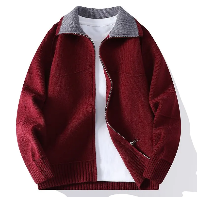 Red Wine Color Splicing Collar Knitted Open Cardigan Thin M Sweater Spring Autumn Outerwear Casual Sle Long Sve Jaet
Red Wine Color Splicing Collar Knitted Open Cardigan Thin M Sweater Spring Autumn Outerwear Casual Sle Long Sve Jaet