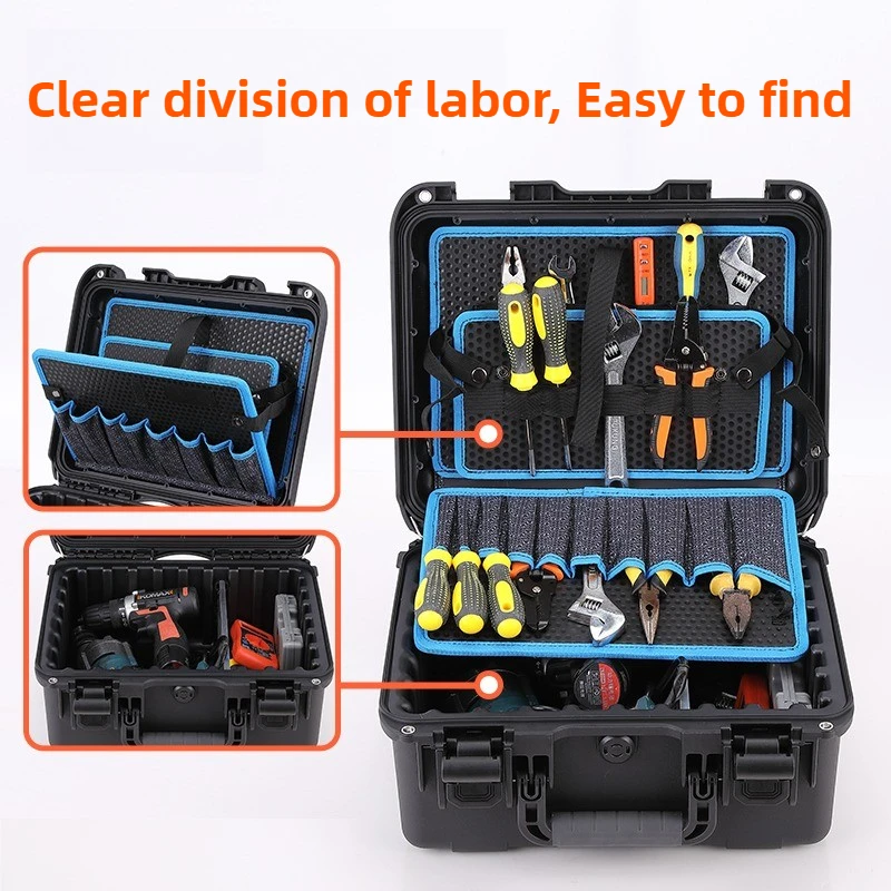 Портативный ящик для инструментов, чехол для хранения аппаратных инструментов, многослойный ящик для инструментов для обслуживания электрика, органайзер для инструментов промышленного класса
Портативный ящик для инструментов, чехол для хранения аппаратных инструментов, многослойный ящик для инструментов для обслуживания электрика, органайзер для инструментов промышленного класса