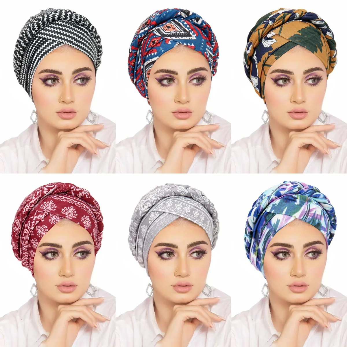 African Bonnet Turban for Women Muslim Head Wrap Braid Hijabs Headscarf Beanies Chemo Cap Underscarf
African Bonnet Turban for Women Muslim Head Wrap Braid Hijabs Headscarf Beanies Chemo Cap Underscarf