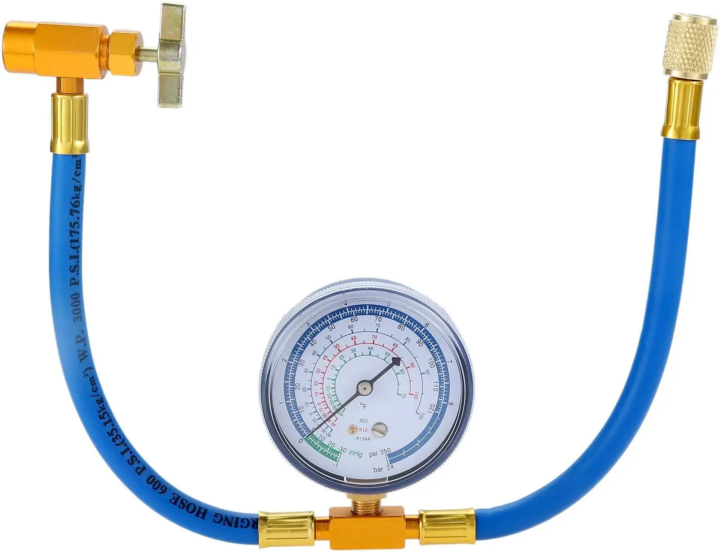 1Pc R134A Refrigerant Charging Hose with 70 Mm Gauge Metal&Rubber for R134A R12 or R22 Refrigerant To Vehicle or Home AC
1Pc R134A Refrigerant Charging Hose with 70 Mm Gauge Metal&Rubber for R134A R12 or R22 Refrigerant To Vehicle or Home AC