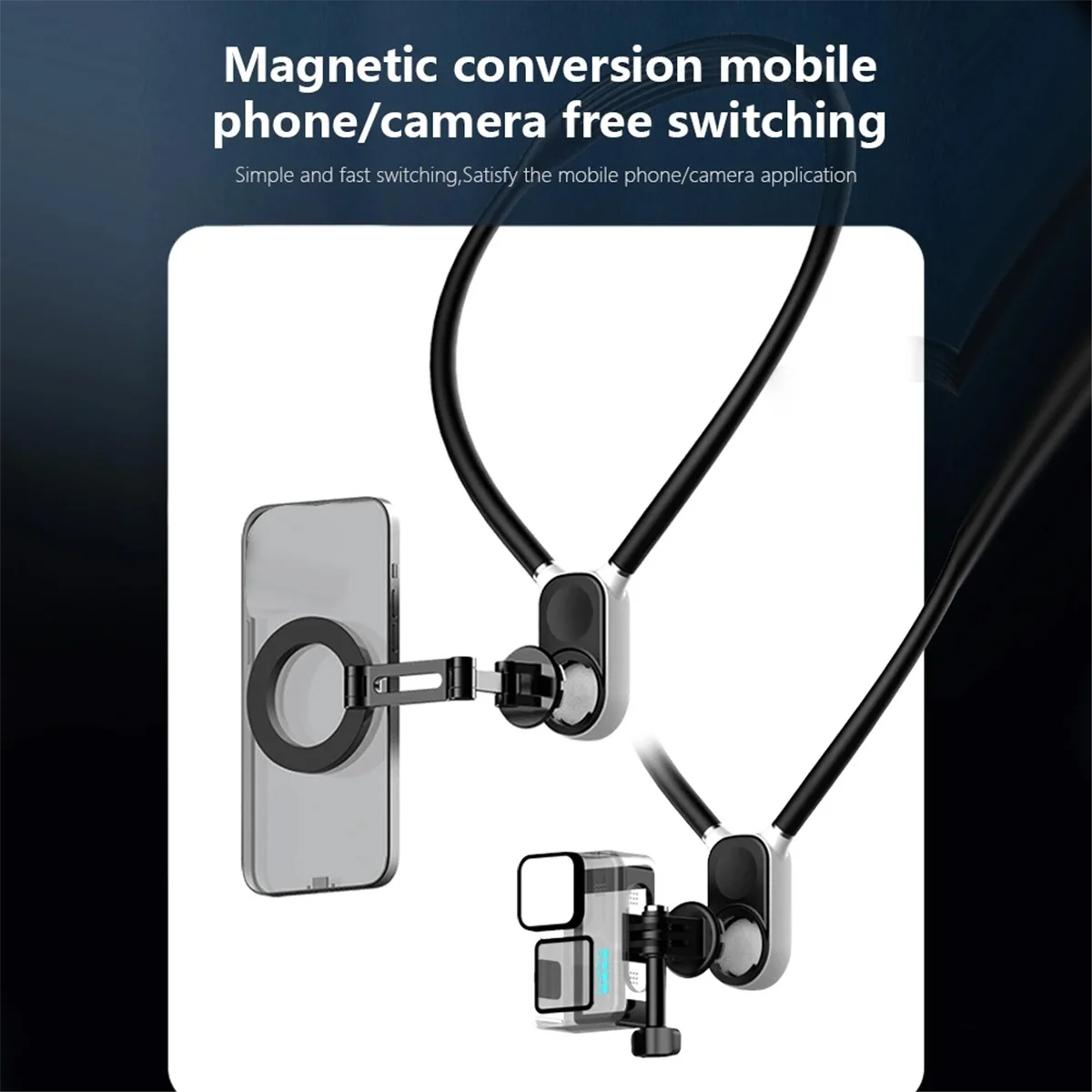 Magnetic Neck Holder Mount Necklace Bracket for Samsung/Iphone DJI/Gopro/Insta360 ACE Pro Smartphone Accessory White
Magnetic Neck Holder Mount Necklace Bracket for Samsung/Iphone DJI/Gopro/Insta360 ACE Pro Smartphone Accessory White