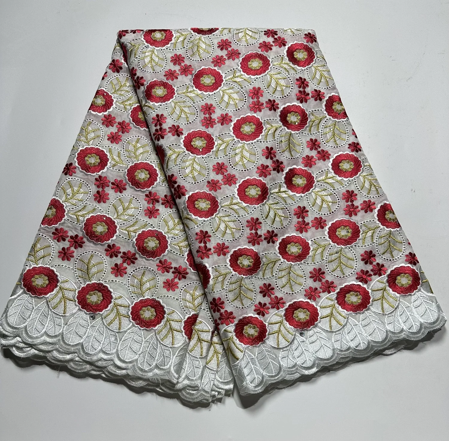 5 Yards New Design Lace Fabric African Nigerian Cotton Diy Lace Fabric With Stones Embroidery Party Dress For Women Sewing
5 Yards New Design Lace Fabric African Nigerian Cotton Diy Lace Fabric With Stones Embroidery Party Dress For Women Sewing