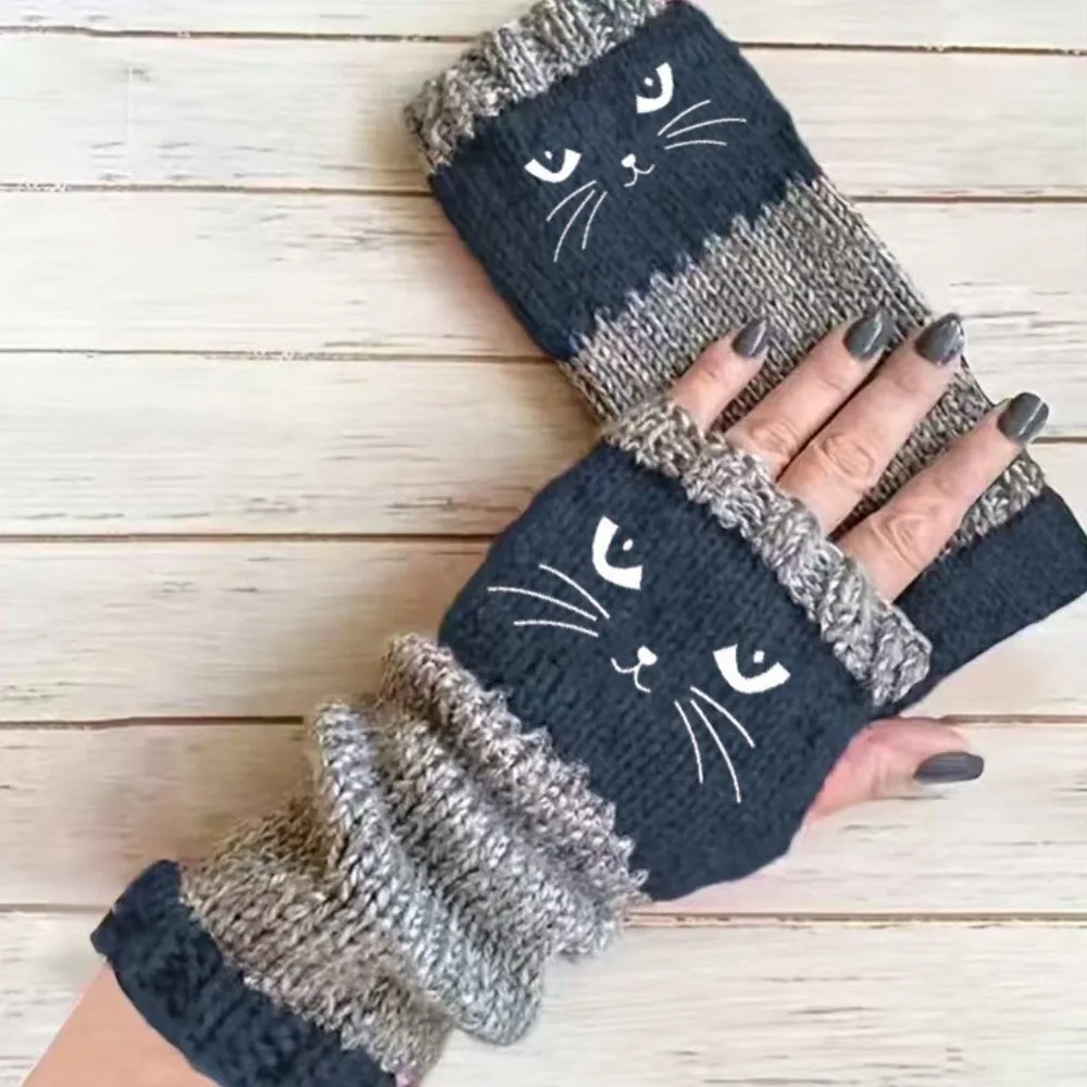 High Quality Embroidered Knit Gloves Thickened Warm Fingerless Gloves Cotton Soft Half Finger Gloves for Men Women
High Quality Embroidered Knit Gloves Thickened Warm Fingerless Gloves Cotton Soft Half Finger Gloves for Men Women