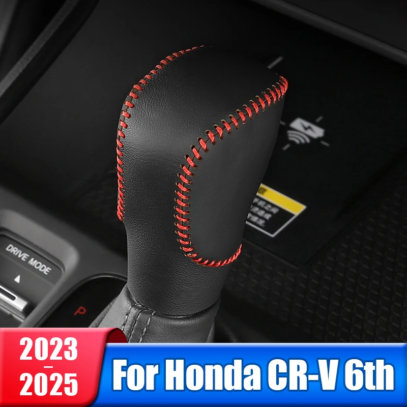 PU Leather Car Gear Shift Knob Gear Head Cover Case For Honda CRV 6th Gen 2023 2024 2025 CR-V Hybrid Trim Protector Accessories
PU Leather Car Gear Shift Knob Gear Head Cover Case For Honda CRV 6th Gen 2023 2024 2025 CR-V Hybrid Trim Protector Accessories