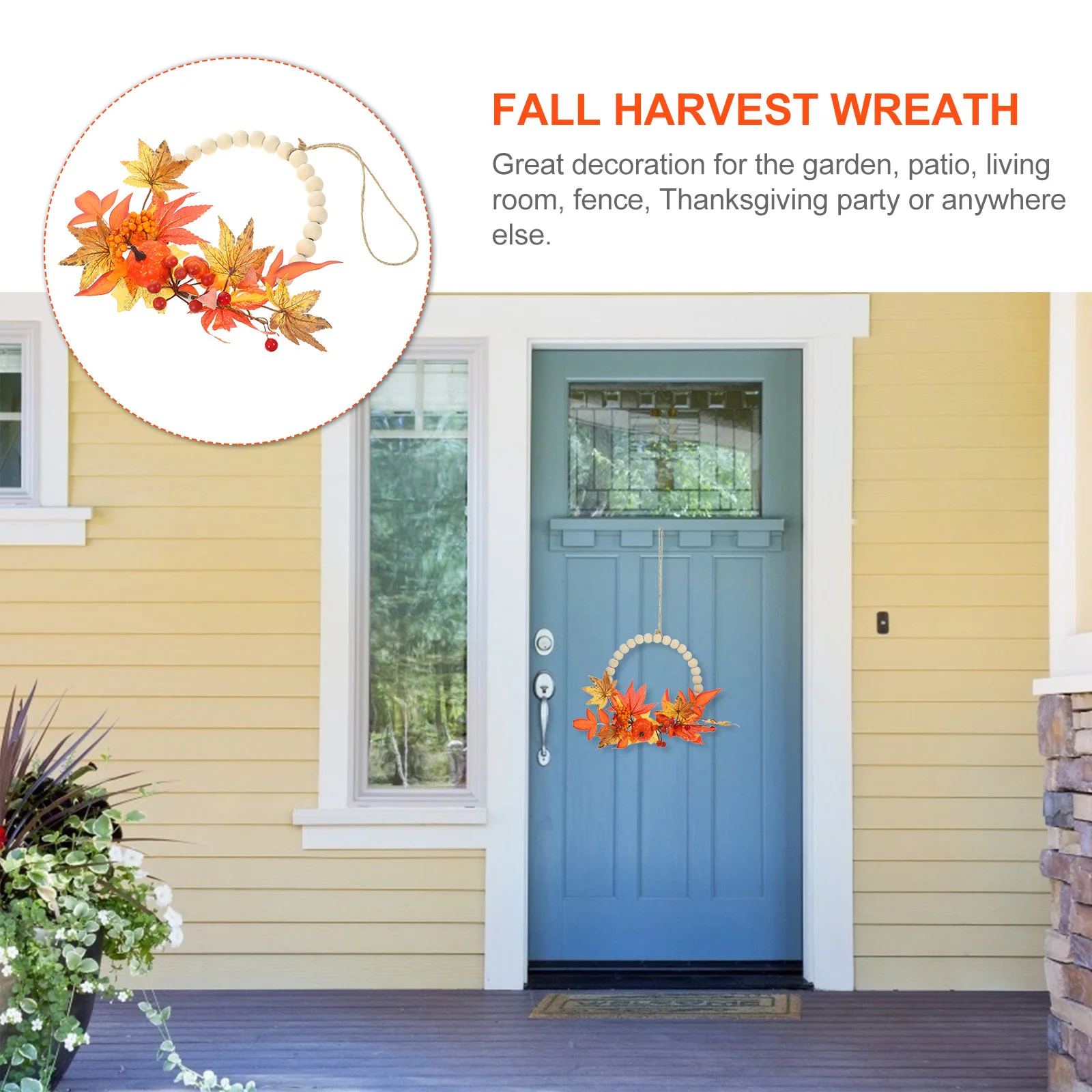 Artificial Pumpkin Maple Leaf Wreath Hanging Door Wall Decoration Fall Harvest Thanksgiving Autumn Farmhouse Festival Wreath
Artificial Pumpkin Maple Leaf Wreath Hanging Door Wall Decoration Fall Harvest Thanksgiving Autumn Farmhouse Festival Wreath