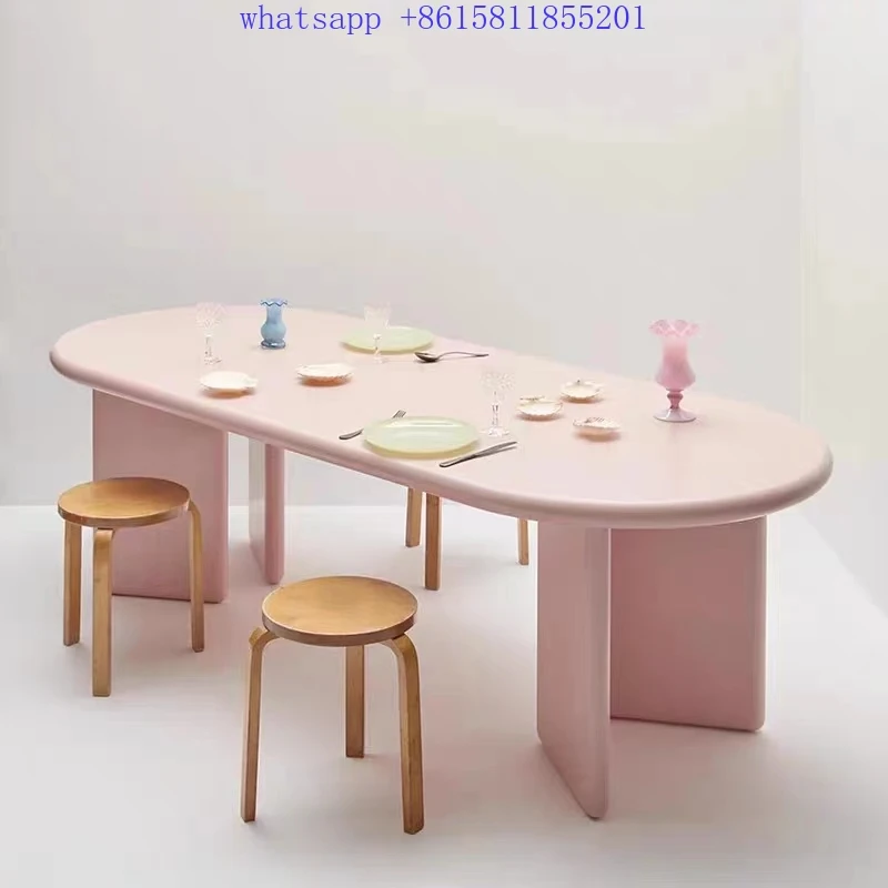 Multi-size wooden oval dining table Modern balcony dining table living room furniture wood table ダイニングテーブル
Multi-size wooden oval dining table Modern balcony dining table living room furniture wood table ダイニングテーブル