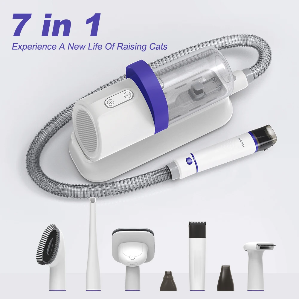 7-in-1 Premium Steel Electric Clipper Kit ABS Plastic Automatic Hair Removal Tools for Dogs Cats Small Animals Pet Grooming 
7-in-1 Premium Steel Electric Clipper Kit ABS Plastic Automatic Hair Removal Tools for Dogs Cats Small Animals Pet Grooming