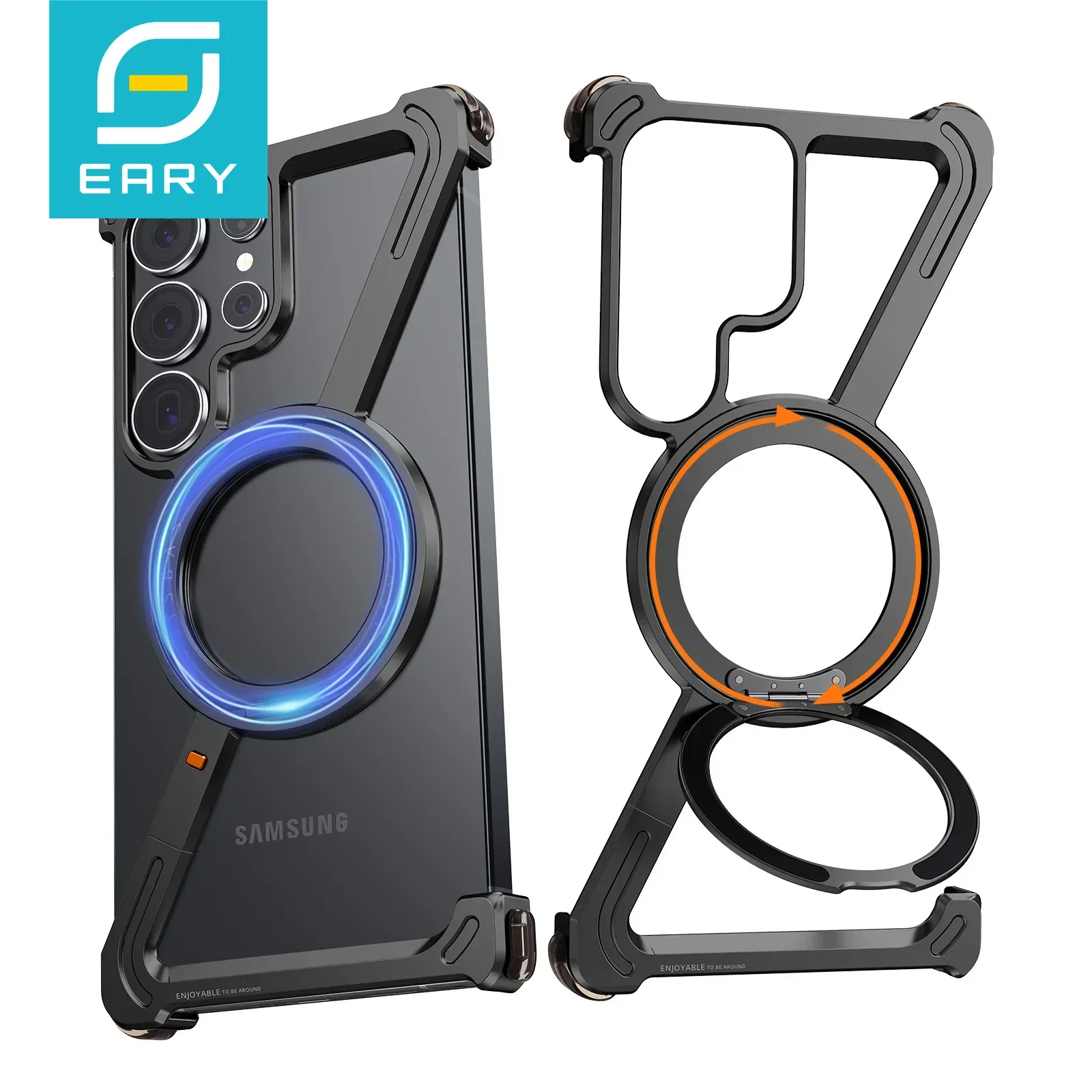 Eary Z Shape Minimalist Phone Case For Samsung Galaxy S25 S24 Ultra With 360 Rotatable Magnetic Stand Shockproof Slim Case 2025
Eary Z Shape Minimalist Phone Case For Samsung Galaxy S25 S24 Ultra With 360 Rotatable Magnetic Stand Shockproof Slim Case 2025