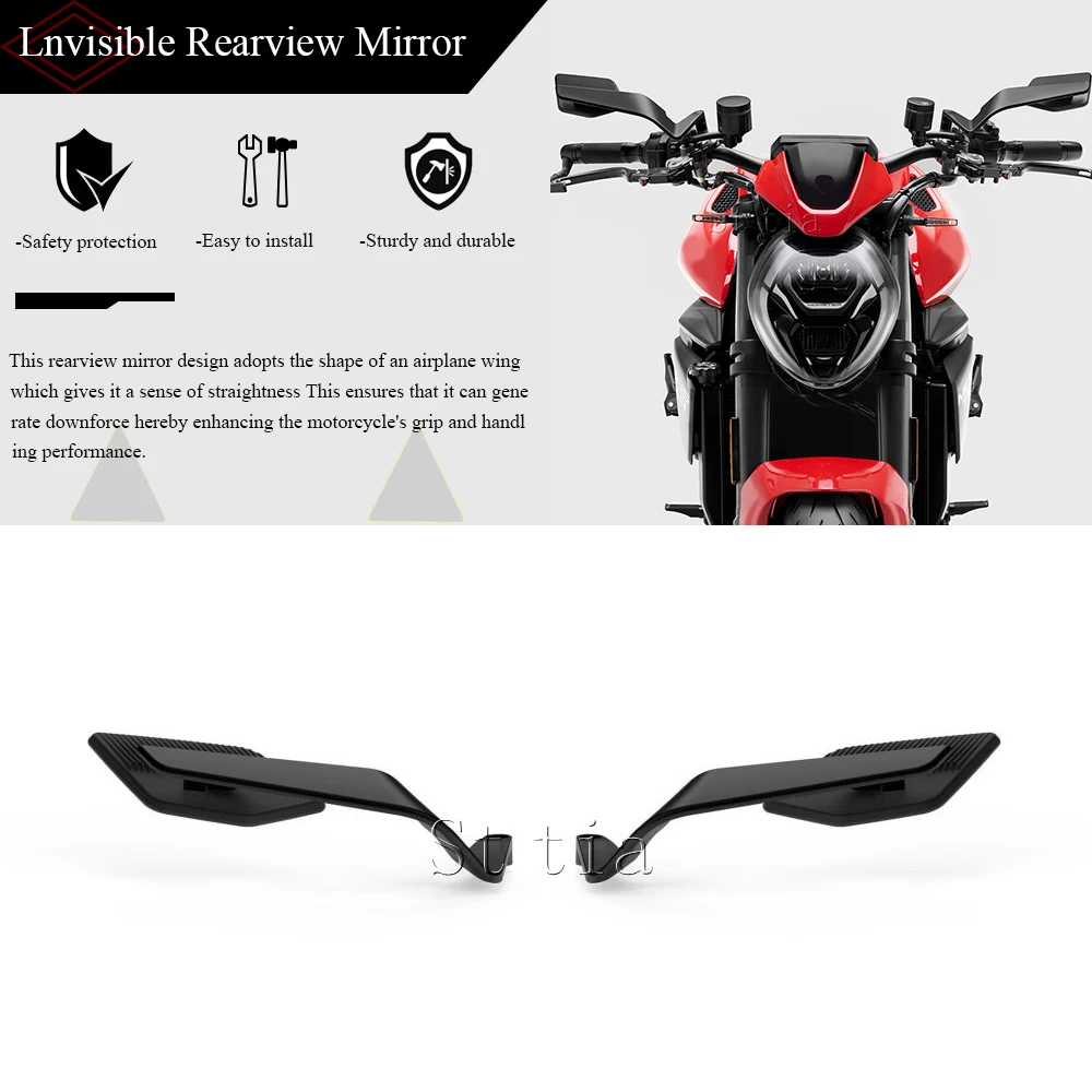 New Motorcycle Black Rearview Mirror Aluminum Rear View Mirrors For Ducati MONSTER 890 MONSTER 890+ 2026 Monster 890
New Motorcycle Black Rearview Mirror Aluminum Rear View Mirrors For Ducati MONSTER 890 MONSTER 890+ 2026 Monster 890