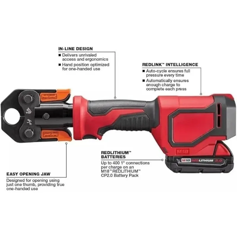 【2026】M18 18 В литий-ионный короткофокусный пресс-комплект с обжимным когтем PEX
【2026】M18 18 В литий-ионный короткофокусный пресс-комплект с обжимным когтем PEX