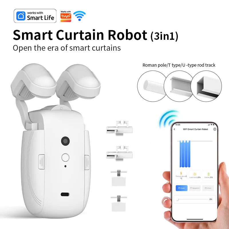 Wi-Fi 3 в 1 мотор для штор для Roman T U Track WIFI автоматический открытый умный электрический робот для штор Alexa Google Home голосовое управление
Wi-Fi 3 в 1 мотор для штор для Roman T U Track WIFI автоматический открытый умный электрический робот для штор Alexa Google Home голосовое управление