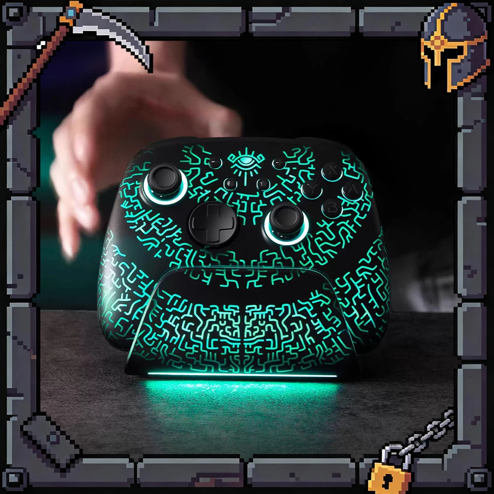 FUNLAB FF05 Game Handle Hall Rocker Four Lighting Modes Esports Handle Original ST Six-Axis Chip Double Back Key Design Gifts
FUNLAB FF05 Game Handle Hall Rocker Four Lighting Modes Esports Handle Original ST Six-Axis Chip Double Back Key Design Gifts