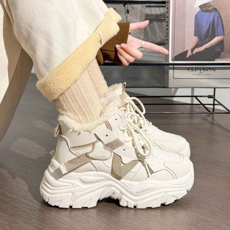 2025 Women's Hot 9cm Thick Bottom Plush Shoes Winter Casual Non-Slip Sneakers Korean Version Womens Vulcanized Shoes Zapatillas
2025 Women's Hot 9cm Thick Bottom Plush Shoes Winter Casual Non-Slip Sneakers Korean Version Womens Vulcanized Shoes Zapatillas