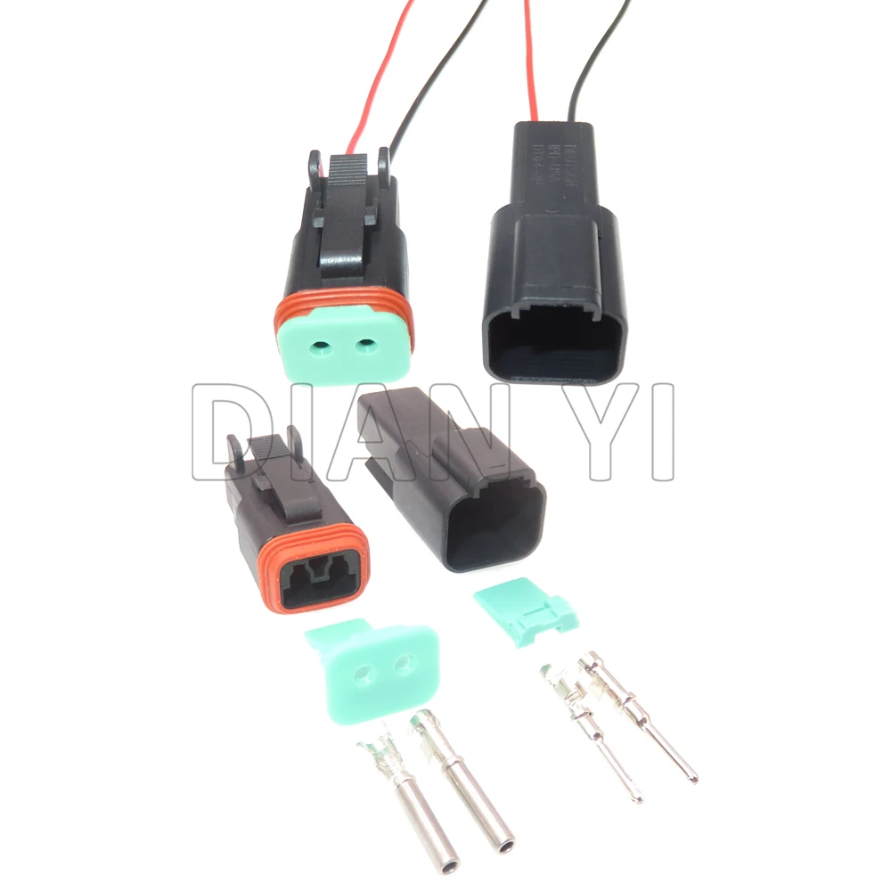 1 Set 2 Way Starter Black Auto Plastic Housing Sealed Socket DT04-2P DT06-2S Car Replacement Waterproof Connector With Cables
1 Set 2 Way Starter Black Auto Plastic Housing Sealed Socket DT04-2P DT06-2S Car Replacement Waterproof Connector With Cables