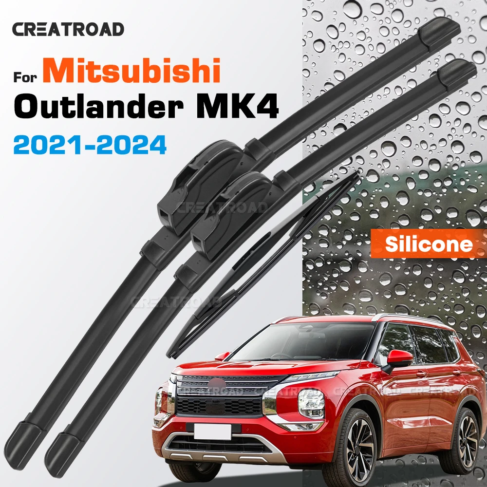Silicone Wiper Blades Fit For Mitsubishi Outlander MK4 2021-2024 Coated Silent HD Wear-Resistant Windshield Wipers 26"+18"+12"
Silicone Wiper Blades Fit For Mitsubishi Outlander MK4 2021-2024 Coated Silent HD Wear-Resistant Windshield Wipers 26"+18"+12"