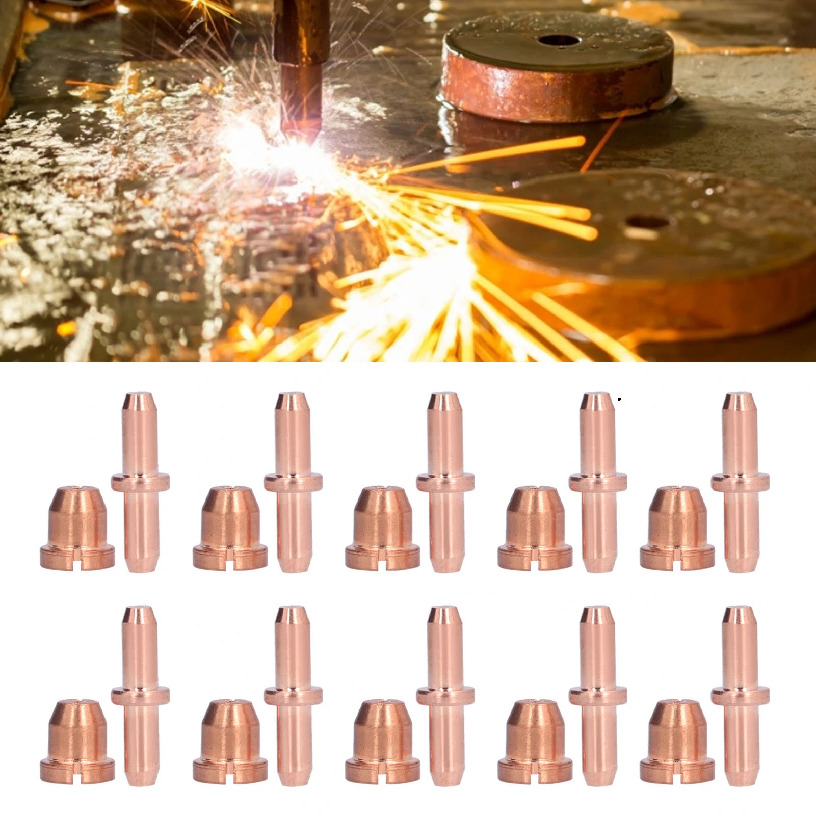 Plasma Cutter Accessories Electrode Tip Kit Cutting Torch Nozzle Accessories TC80 Plasma Cutter Consumables Plasma Nozzle
Plasma Cutter Accessories Electrode Tip Kit Cutting Torch Nozzle Accessories TC80 Plasma Cutter Consumables Plasma Nozzle