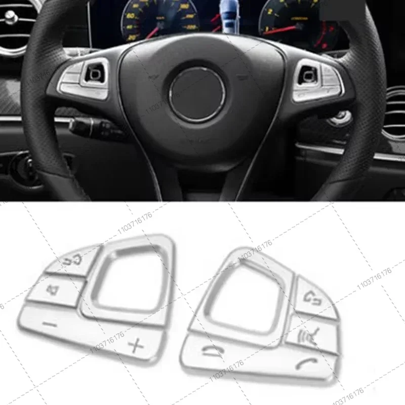 8Pcs Silver Car Steering Wheel Button Cover Trim for Mercedes E-Class W213 2016-2019 Car Interior Accessories Styling
8Pcs Silver Car Steering Wheel Button Cover Trim for Mercedes E-Class W213 2016-2019 Car Interior Accessories Styling