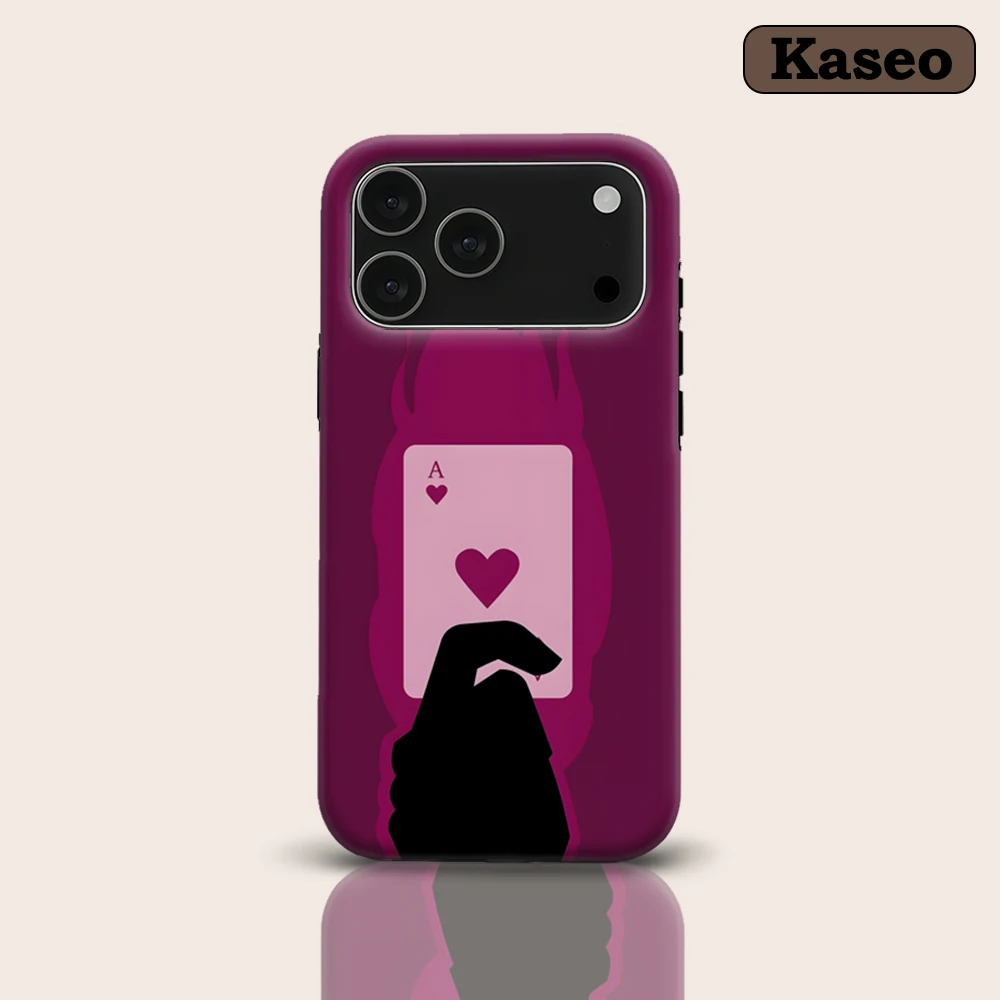 KASEO Matte Bumper for Magsafe Case for IPhone 17 16 15 14 Plus 13 Pro Max Shockproof Hard PC Burning Ace of Hearts Cover
KASEO Matte Bumper for Magsafe Case for IPhone 17 16 15 14 Plus 13 Pro Max Shockproof Hard PC Burning Ace of Hearts Cover