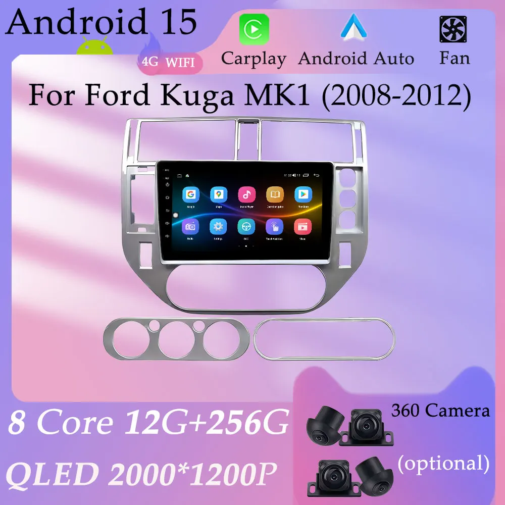 Car Radio Video Audio Multimedia Player HD Screen for Ford Kuga MK1 2008 - 2012 GPS Navigation Split Screen DSP Stereo Carplay
Car Radio Video Audio Multimedia Player HD Screen for Ford Kuga MK1 2008 - 2012 GPS Navigation Split Screen DSP Stereo Carplay