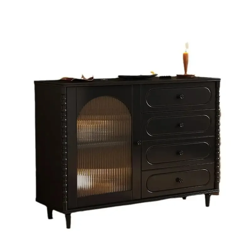 Medieval style living room solid wood storage locker integrated against the wall, household kitchen dining side cabinet rack
Medieval style living room solid wood storage locker integrated against the wall, household kitchen dining side cabinet rack