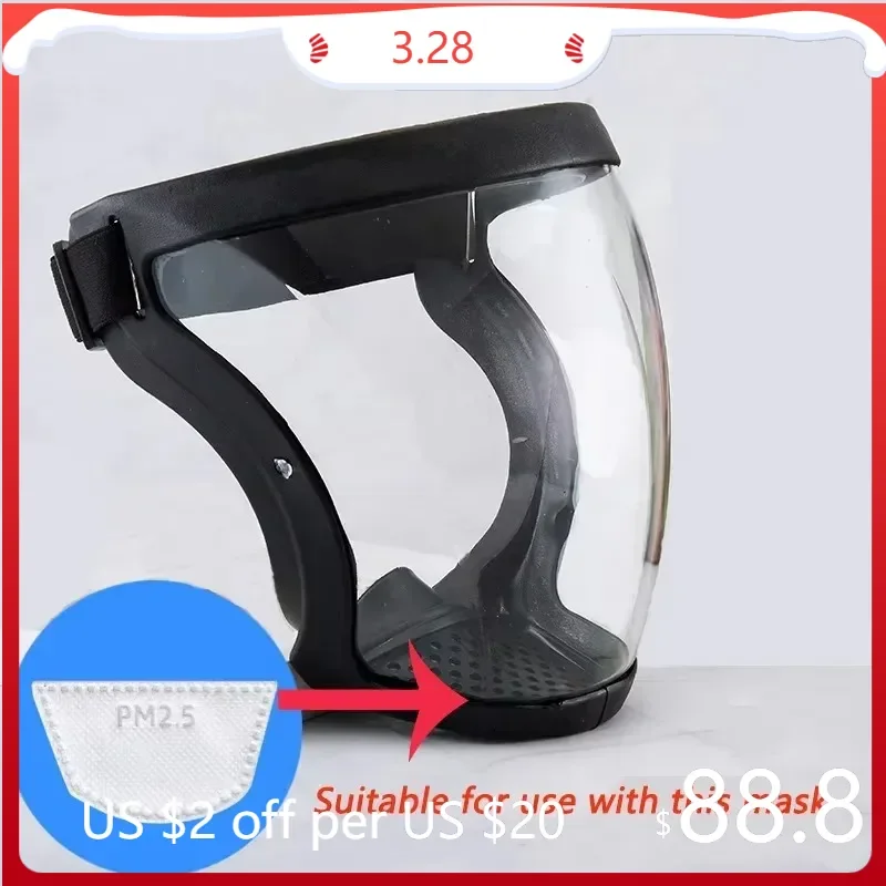 Dustproof PM2.5 Replaced Filters For Transparent Protective Full Face Shield Windproof Anti-Dust Mask Anti-splash Safety Glasses
Dustproof PM2.5 Replaced Filters For Transparent Protective Full Face Shield Windproof Anti-Dust Mask Anti-splash Safety Glasses