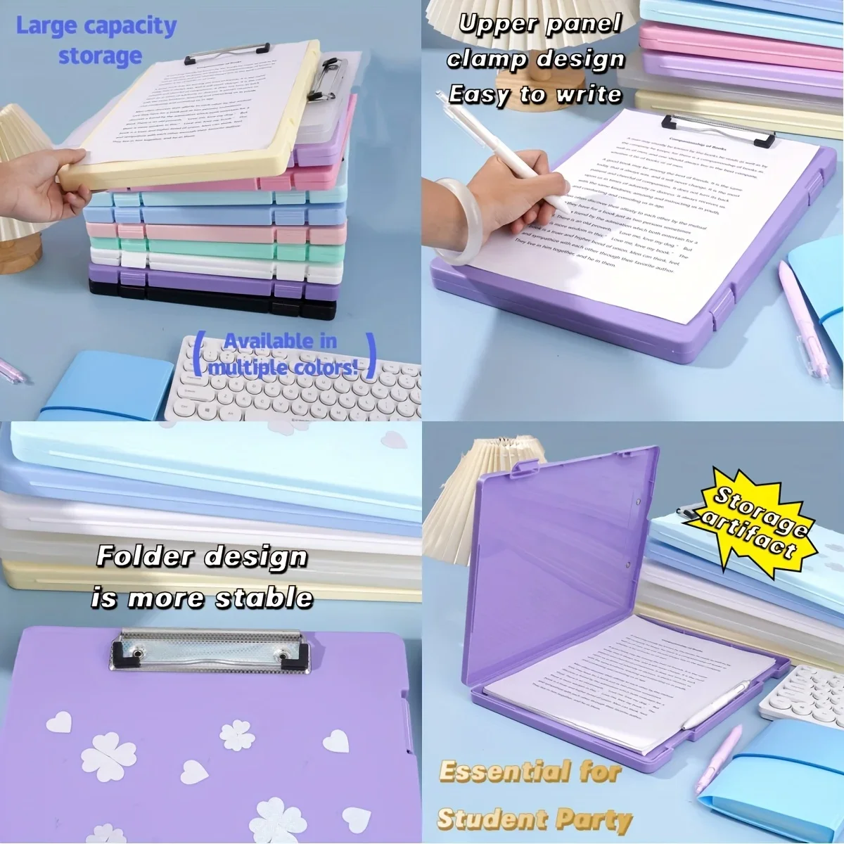 Многофункциональный органайзер для папок с файлами, большой емкости, пластик, с двойным отверстием для пряжек, для студентов, офиса, экзаменационной бумаги
Многофункциональный органайзер для папок с файлами, большой емкости, пластик, с двойным отверстием для пряжек, для студентов, офиса, экзаменационной бумаги