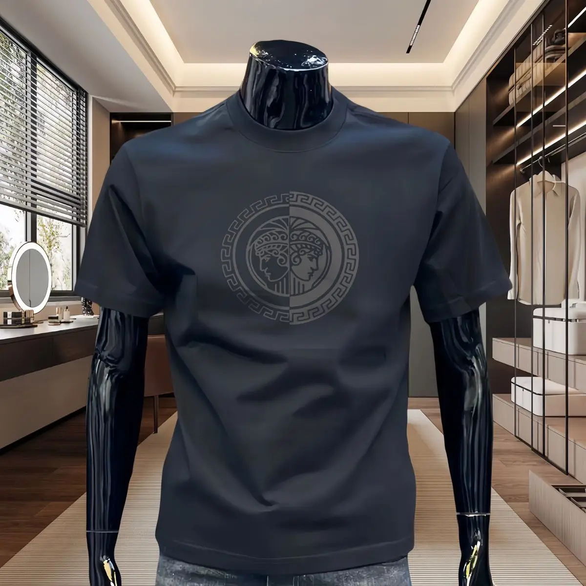 Short-sleeved T-shirt Men's 2025 New Spring and Summer Trendy Brand Men's Fashion Printed Versatile Half-sleeved Top
Short-sleeved T-shirt Men's 2025 New Spring and Summer Trendy Brand Men's Fashion Printed Versatile Half-sleeved Top