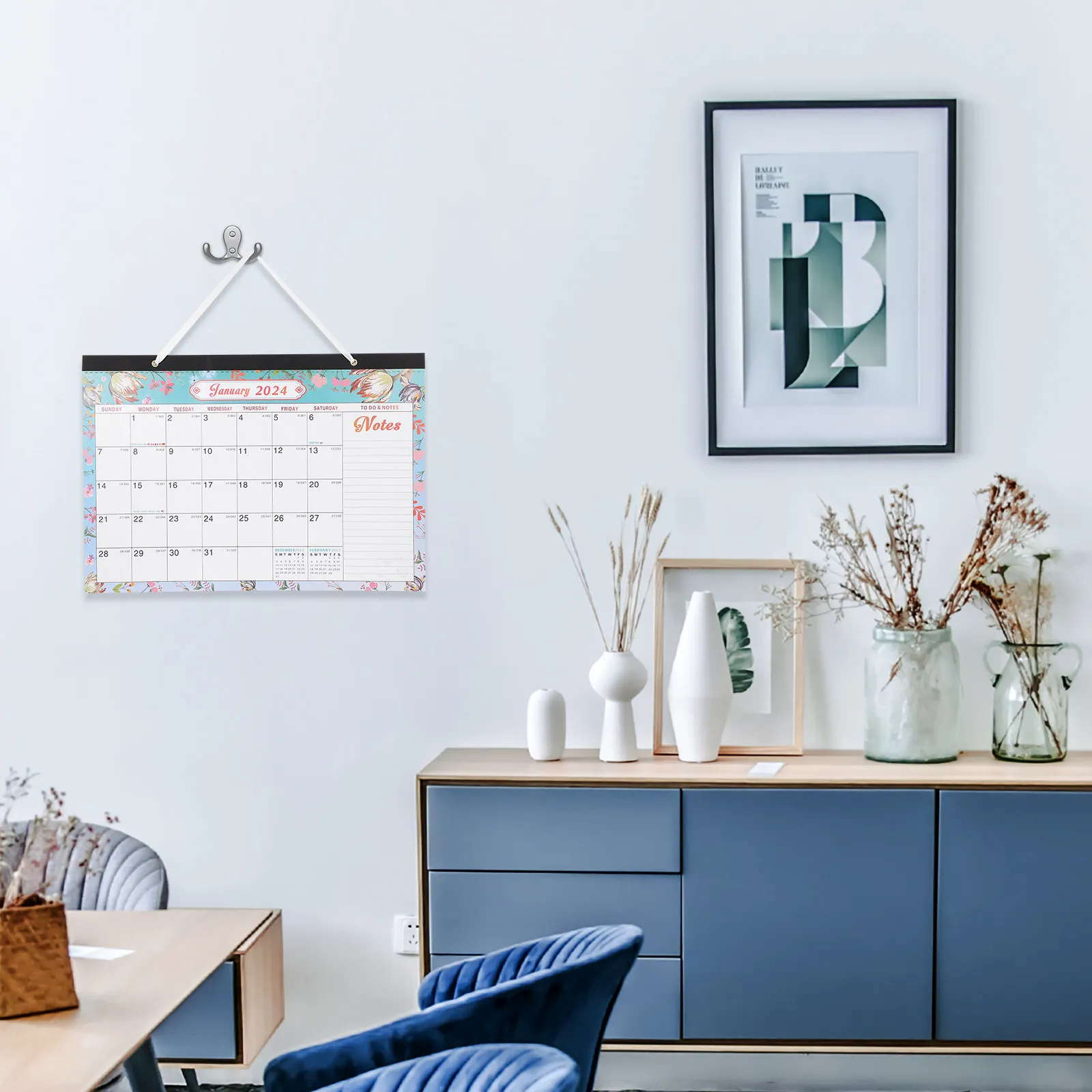 2024-2025 Monthly Wall Calendar Craftsmanship Clear Typography Blank Writing Area for Work Schedule Planning
2024-2025 Monthly Wall Calendar Craftsmanship Clear Typography Blank Writing Area for Work Schedule Planning