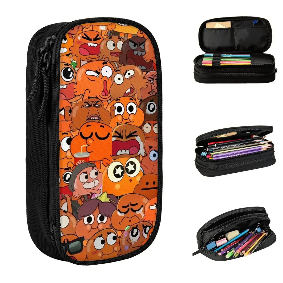 Gumball Darwin Face Cartoon Pencil Case Pencilcases Pen Holder for Student Large Storage Bag School Supplies Gift Stationery
Gumball Darwin Face Cartoon Pencil Case Pencilcases Pen Holder for Student Large Storage Bag School Supplies Gift Stationery