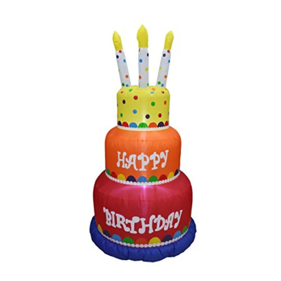 6 Foot Tall Happy Birthday Cake Inflatable with Candles Lighted Blowup Party Decoration for Outdoor Indoor Home Celebration Gar
6 Foot Tall Happy Birthday Cake Inflatable with Candles Lighted Blowup Party Decoration for Outdoor Indoor Home Celebration Gar