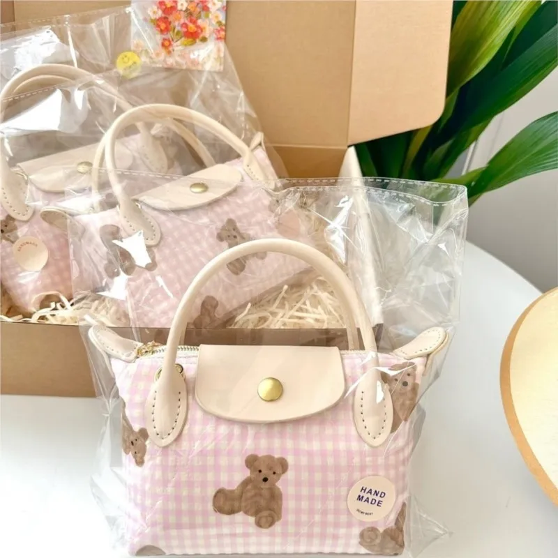 Harajuku Bear Print Y2k Bag Purse Women 2025 Sweet Cute Plaid Handle Casual Hand Bag Wallet Female Vintage Pink Bags Aesthetic
Harajuku Bear Print Y2k Bag Purse Women 2025 Sweet Cute Plaid Handle Casual Hand Bag Wallet Female Vintage Pink Bags Aesthetic