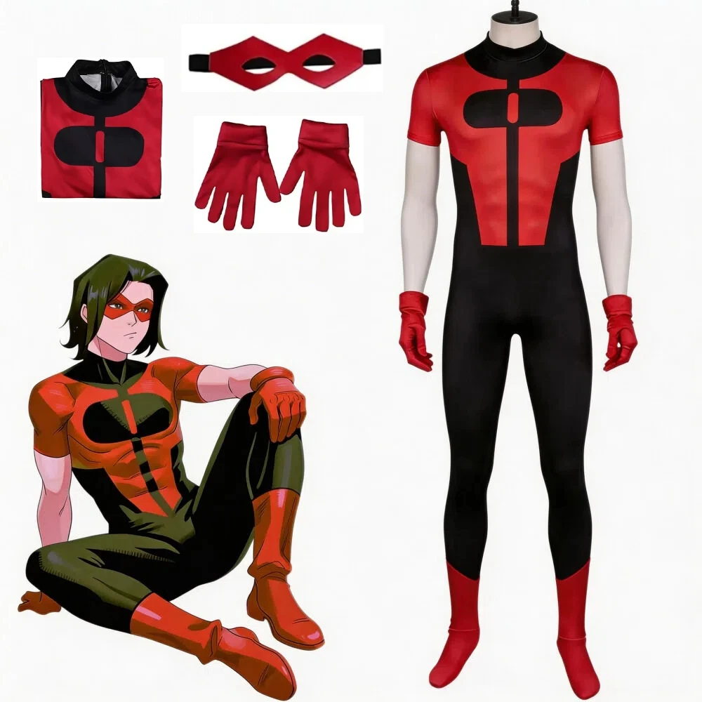 Anime Invincible Oliver Grayson Cosplay Full Set Jumpsuit Glasses Gloves Halloween Carnival Anime Role Play Party Costumes
Anime Invincible Oliver Grayson Cosplay Full Set Jumpsuit Glasses Gloves Halloween Carnival Anime Role Play Party Costumes