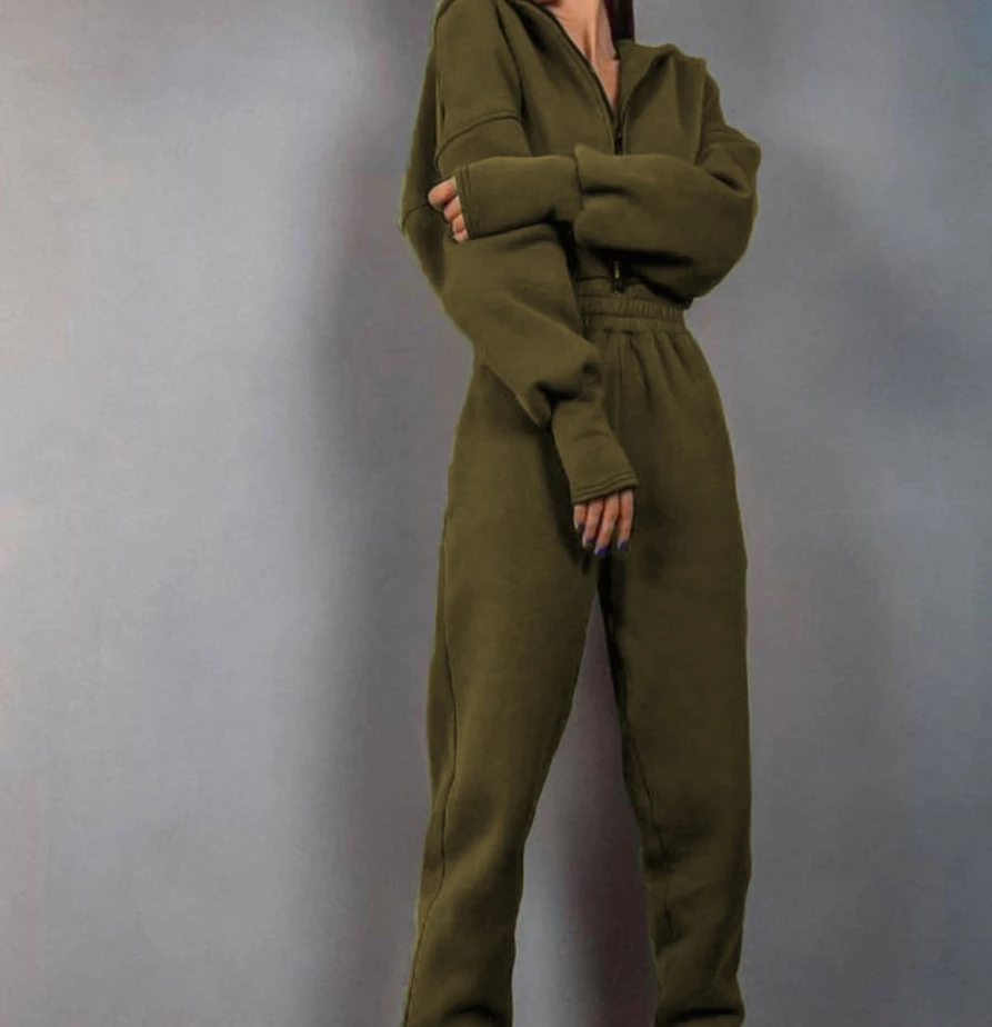 Temperament Commuting 2023 Autumn Winter New Fashion Versatile Sports Suit Casual Hooded Pocket Zipper Design Jumpsuit for Women
Temperament Commuting 2023 Autumn Winter New Fashion Versatile Sports Suit Casual Hooded Pocket Zipper Design Jumpsuit for Women