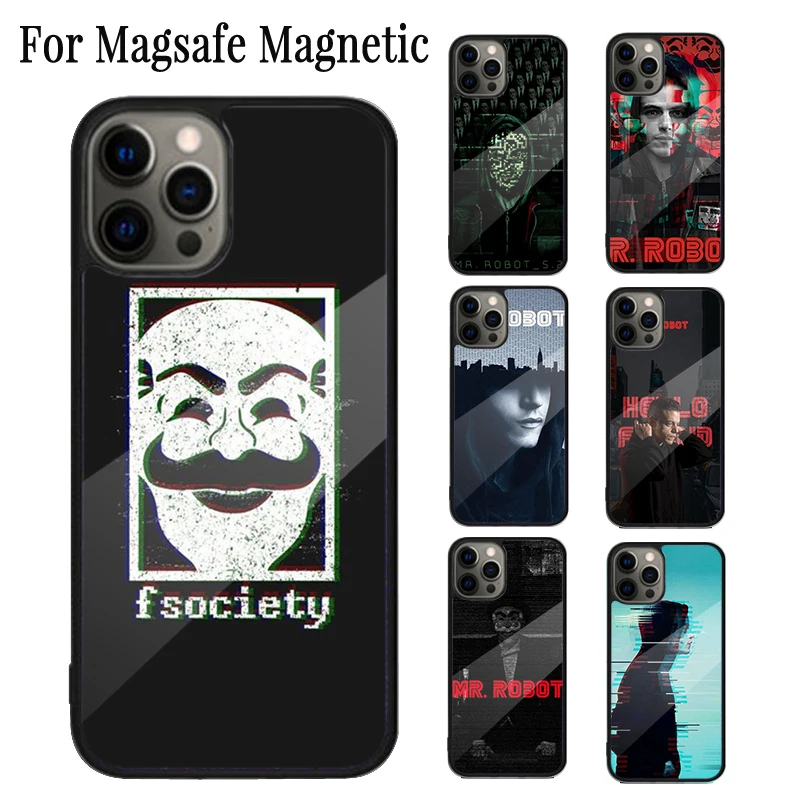 Магнитный чехол HACKERMAN Mr для телефона с роботом, оболочка для iPhone 16, 15, 14 Plus, 13, 12, Mini, 11 Pro Max, чехол Magsafe для беспроводной зарядки 
Магнитный чехол HACKERMAN Mr для телефона с роботом, оболочка для iPhone 16, 15, 14 Plus, 13, 12, Mini, 11 Pro Max, чехол Magsafe для беспроводной зарядки