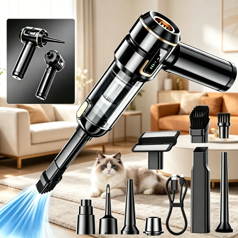 Mini Car Vacuum Cleaner Strong Scution Cordless 998000PA Powerful Wireless Car Cleaner HandHeld Portable Vacuum Cleaner for Car
Mini Car Vacuum Cleaner Strong Scution Cordless 998000PA Powerful Wireless Car Cleaner HandHeld Portable Vacuum Cleaner for Car