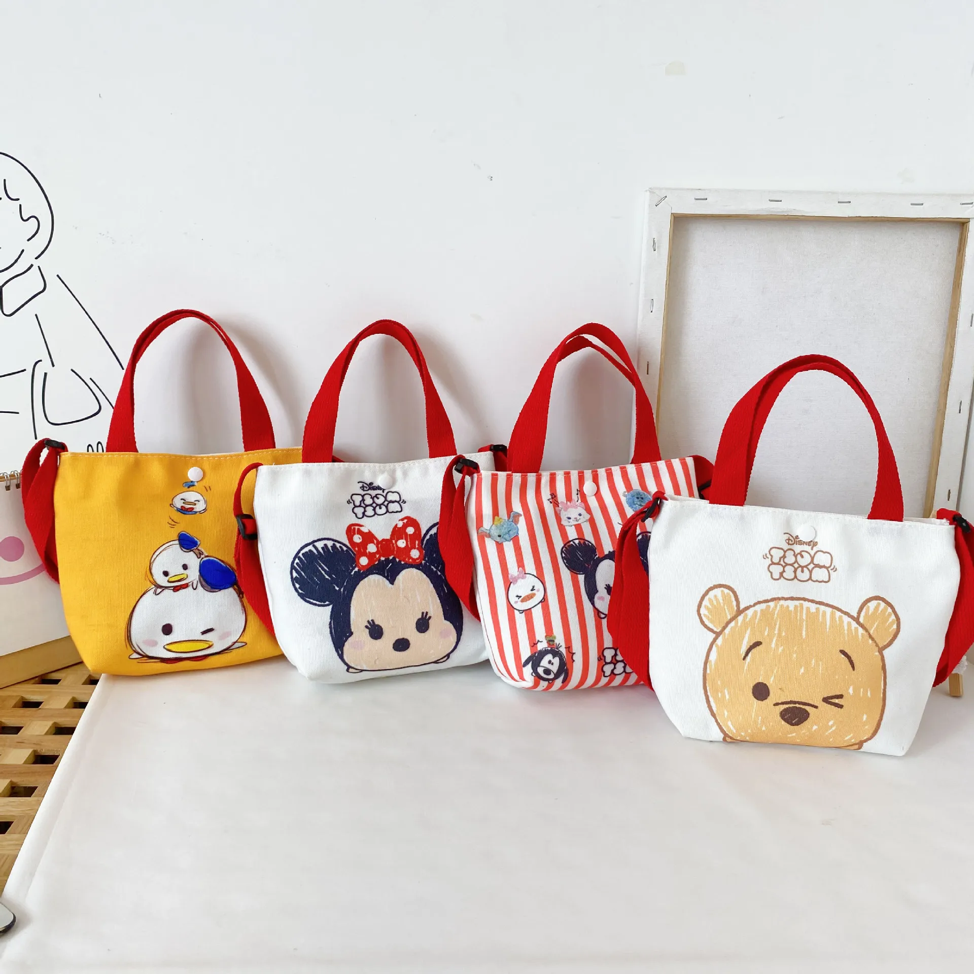 New Design Kids Canvas One Shoulder Bags Cartoon Cute Baby Girls Mickey And Minnie Print Messenger Bags Casual Fashion Handbag
New Design Kids Canvas One Shoulder Bags Cartoon Cute Baby Girls Mickey And Minnie Print Messenger Bags Casual Fashion Handbag