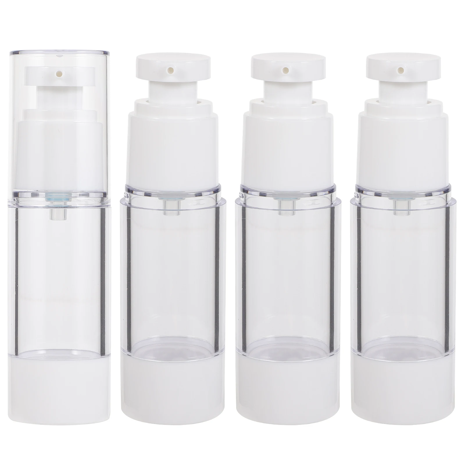 4Pcs Lotion Bottle Smooth Surface Easy Refill Travel Soap Dispenser Airless Vacuum Container Skincare Tool Plastic
4Pcs Lotion Bottle Smooth Surface Easy Refill Travel Soap Dispenser Airless Vacuum Container Skincare Tool Plastic