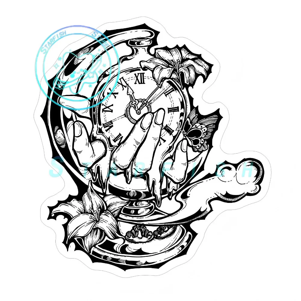 Melting Hand Clock Time Theme Car Sticker Gothic Creative Art Decal Waterproof Vinyl for Auto Body Window
Melting Hand Clock Time Theme Car Sticker Gothic Creative Art Decal Waterproof Vinyl for Auto Body Window